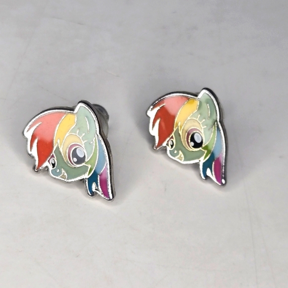 Rainbow Dash Earrings BNIB - Picture 1 of 4